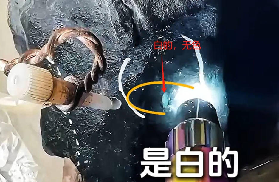 图6 开个洞发现是白肉,不是色