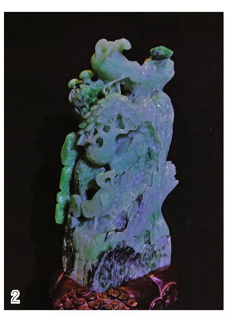 翡翠《松鹤延年》