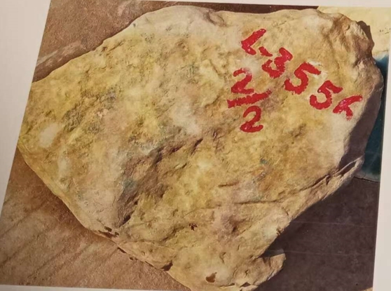 图12 细白泥砂皮壳。皮薄,肉细,糥化底飘蓝花。